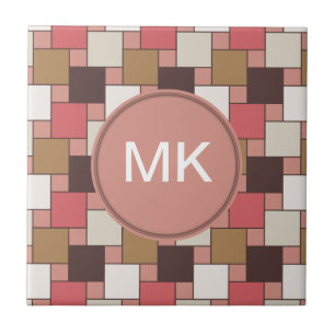 Pompoen Spice Weave Pattern Tegeltje