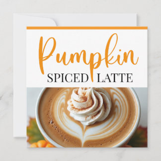 Pompoen Spiced Latte Recept Kaart