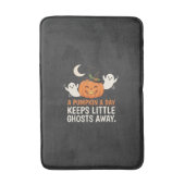 Pompoen Spook Halloween Citaat Ontwerp_1 Badmat (Voorkant Verticaal)