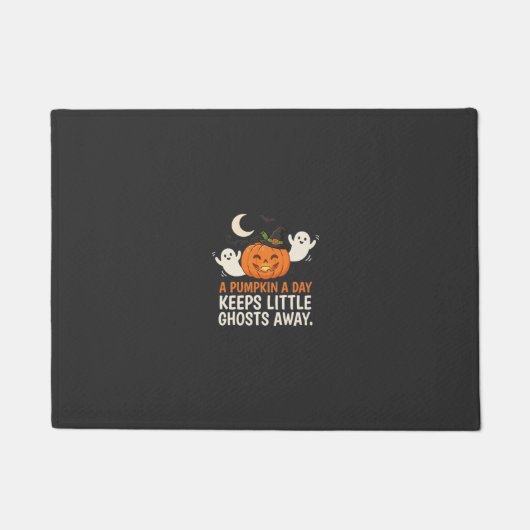 Pompoen Spook Halloween Citaat Ontwerp_1 Deurmat (Voorkant)