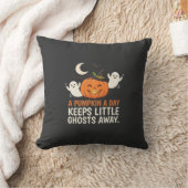 Pompoen Spook Halloween Citaat Ontwerp_1 Kussen (Deken)