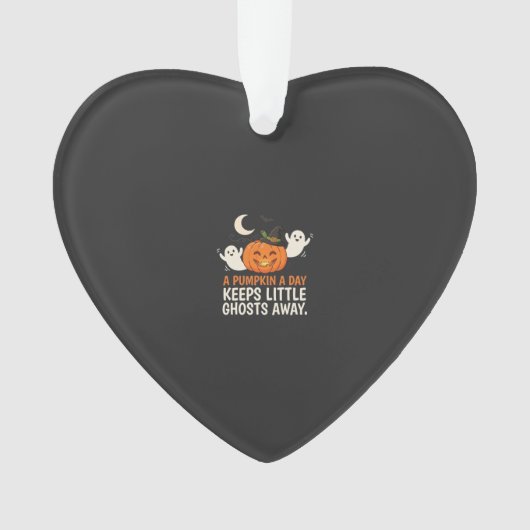Pompoen Spook Halloween Citaat Ontwerp_1 Ornament (voorkant)