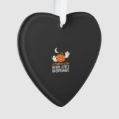 Pompoen Spook Halloween Citaat Ontwerp_1 Ornament (voorkant)