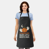 Pompoen Spook Halloween Citaat Ontwerp_1 Schort (Gedragen)
