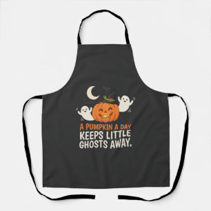 Pompoen Spook Halloween Citaat Ontwerp_1 Schort