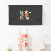 Pompoen Spook Halloween Citaat Ontwerp_1 Spandoek (Insitu)