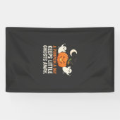 Pompoen Spook Halloween Citaat Ontwerp_1 Spandoek (Horizontaal)