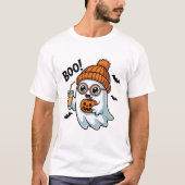 Pompoen Spook Halloween T-shirt (Voorkant)