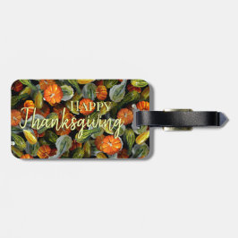 Pompoen, Squash Autumn Harvest Bagagelabel