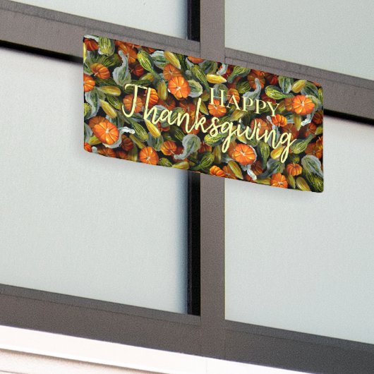 Pompoen, Squash Autumn Harvest Banner (Buitenkant Gebouw)