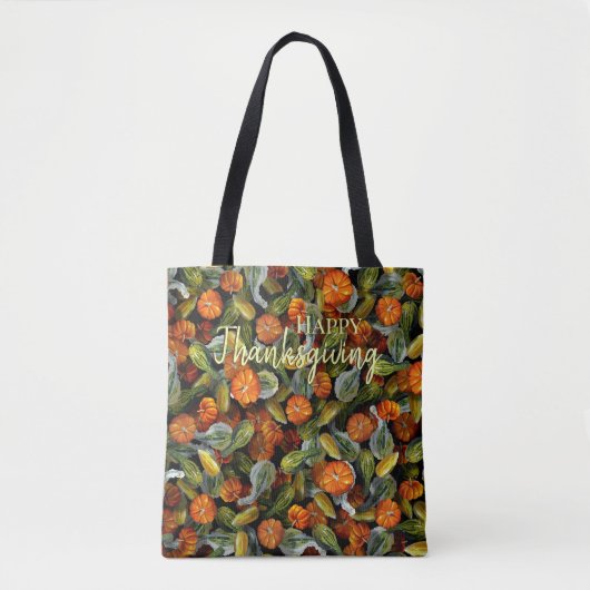 Pompoen, Squash Autumn Harvest Canvas tas (Voorkant)