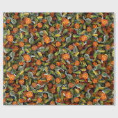 Pompoen, Squash Autumn Harvest Wrapping Paper Cadeaupapier (Vlak)