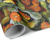 Pompoen, Squash Autumn Harvest Wrapping Paper Cadeaupapier (Rol Hoek)