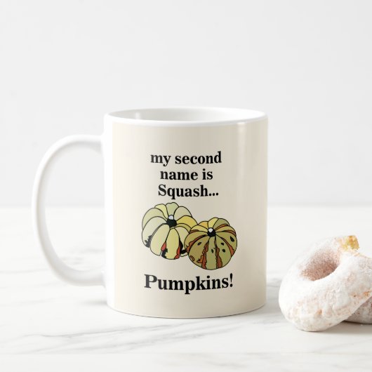 Pompoen Squash Grappige Pompoenen Koffiemok (Met donut)