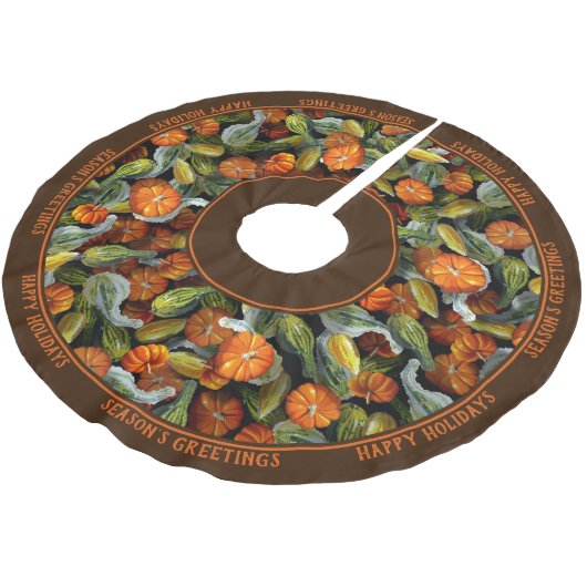 Pompoen, Squash Herfst Oogst Boomrok Kerstboom Rok (Gekanteld)