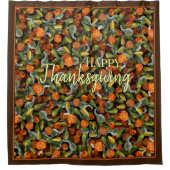 Pompoen, Squash Herfst Oogst Douchegordijn (Voorkant)