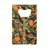 Pompoen, Squash Herfst Oogst Fles Opener Creditkaart Flessenopener (Voorkant)