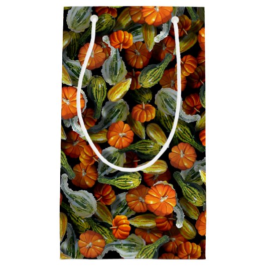 Pompoen, Squash Herfst Oogst Gift Bags Klein Cadeauzakje (Voorkant)