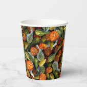 Pompoen, Squash Herfst Oogst Papieren Cups Bekers (Achterkant)