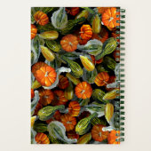 Pompoen, Squash Herfst Oogst Spiral Notitieboek (Achterkant)