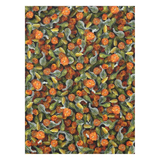 Pompoen, Squash Herfst Oogst Tafelkleed (Voorkant)