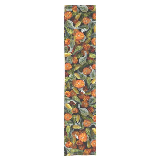 Pompoen, Squash Herfst Oogst Tafelloper (Voorkant)