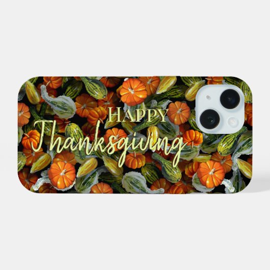 Pompoen, Squash Herfst Oogst Telefoonhoesje iPhone 15 Case (Achterkant horizontaal)