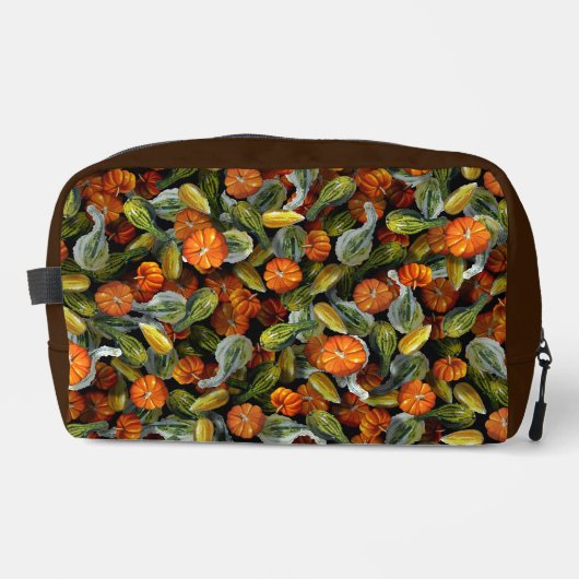 Pompoen, Squash Herfst Oogst Toilettas Toilettasje (Voorkant)