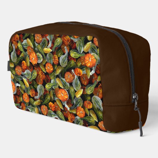 Pompoen, Squash Herfst Oogst Toilettas Toilettasje (Rechterhoek)