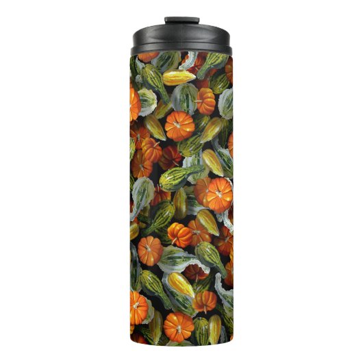 Pompoen, Squash Herfst Oogst Tumbler Thermosbeker (Voorkant)