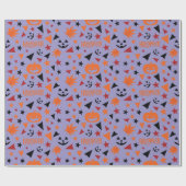 Pompoen, sterren en Leaf Naadloos inpakpapier (Vlak)