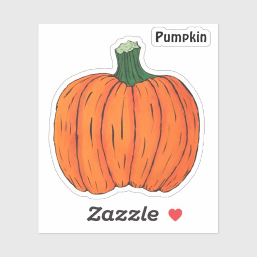 pompoen sticker (Vel)