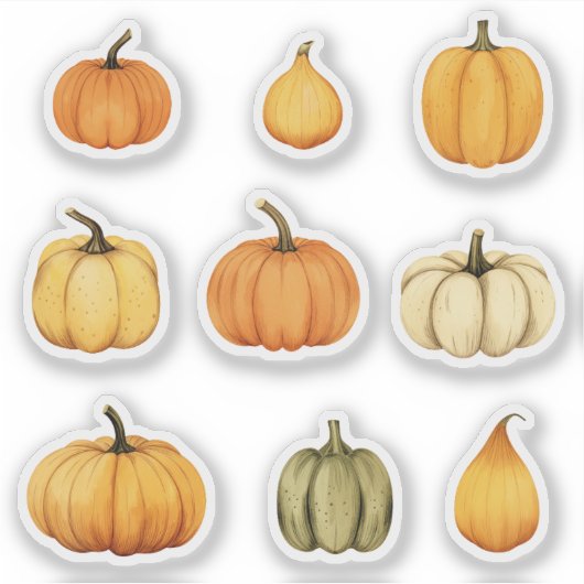 pompoen sticker (Voorkant)