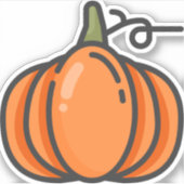 pompoen sticker (Voorkant)