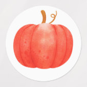 Pompoen Stickers, stickers, herfst stickers, Labels (Design 1)