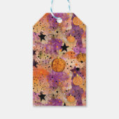 Pompoen Stippen Sterren Boho Abstract Patroon Hall Cadeaulabel (Voorkant)