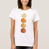 Pompoen T-shirt – Gezellig Herfst Herfst Oogst T-s (Voorkant)