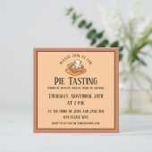 pompoen taart a la mode uitnodiging (Staand voorkant)