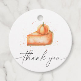 Pompoen taart baby shower dank u bedankjes labels