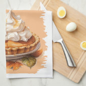 Pompoen taart bakken recept theedoek (Quarter Fold)