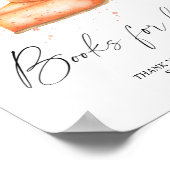 Pompoen taart herfst boeken voor baby poster (Hoek)