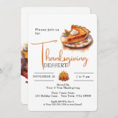 POMPOEN TAART THANKSGIVING DESSERT KAART (Voorkant / Achterkant)