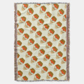 🍂 **Pompoen & Tarwe Gevlochten Deken** Deken (Voorkant Verticaal)