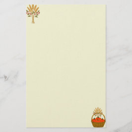 💌 **Pompoen & Tarwe Mand Briefpapier