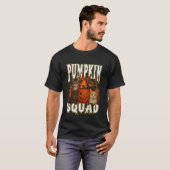 Pompoen Team Schattige Herfstkatten Hebben Hallowe T-shirt (Voorkant volledig)