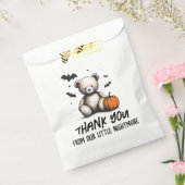 Pompoen Teddy Baby shower Bedankzakje (Gezegeld)