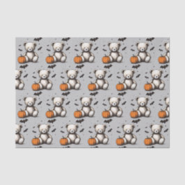 Pompoen Teddy Baby shower Tissuepapier