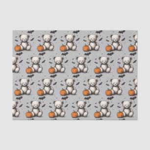 Pompoen Teddy Baby shower Tissuepapier