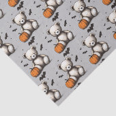 Pompoen Teddy Baby shower Tissuepapier (Detail)