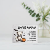 Pompoen Teddy Luier Raffle Informatiekaartje (Staand voorkant)